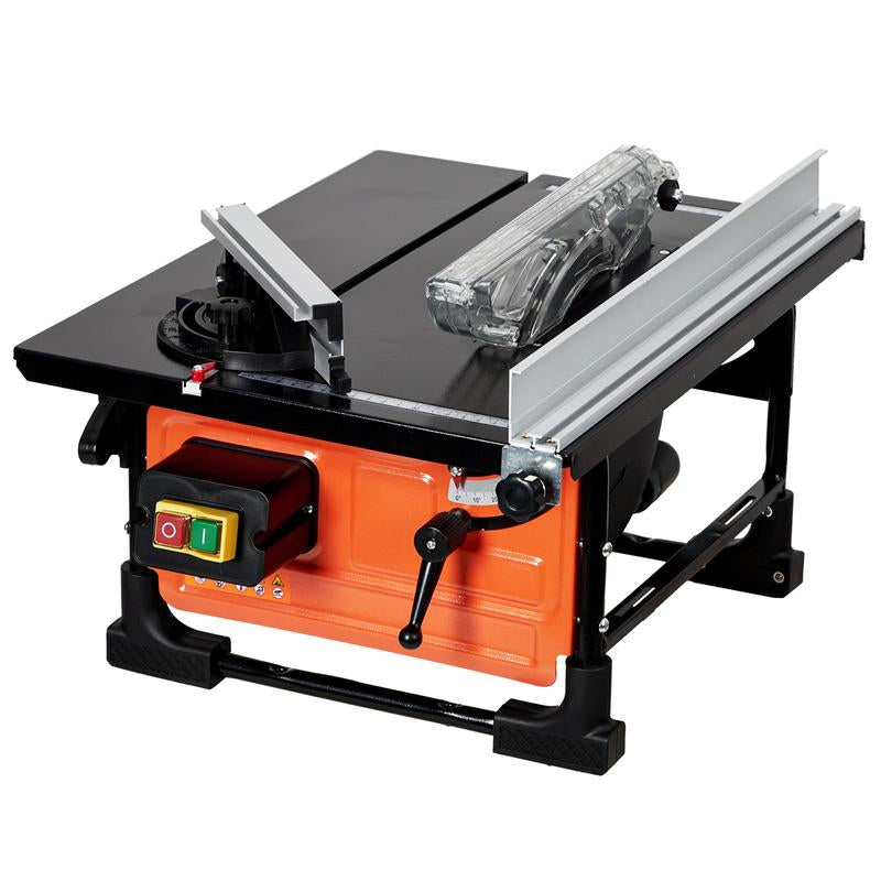 Garvee Portable 8-Inch Table Saw with 3576 RPM Cutting Speed, 24T Blade, and Efficient Dust Collection for Versatile Woodworking and Home Improvement Projects