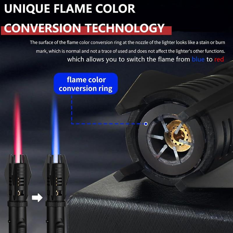1800° High-Temperature Butane Gas Blowtorch Spray Gun - Windproof Jet Lighter for Kitchen and Outdoor Use, Ideal for Gifting