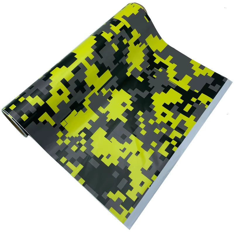 5 Sizes Digital Printed Camo Vinyl Film Wrapping Motorcycle Scooter Car Sticker Wrap Car Styling Foil Pixels Camouflage Film