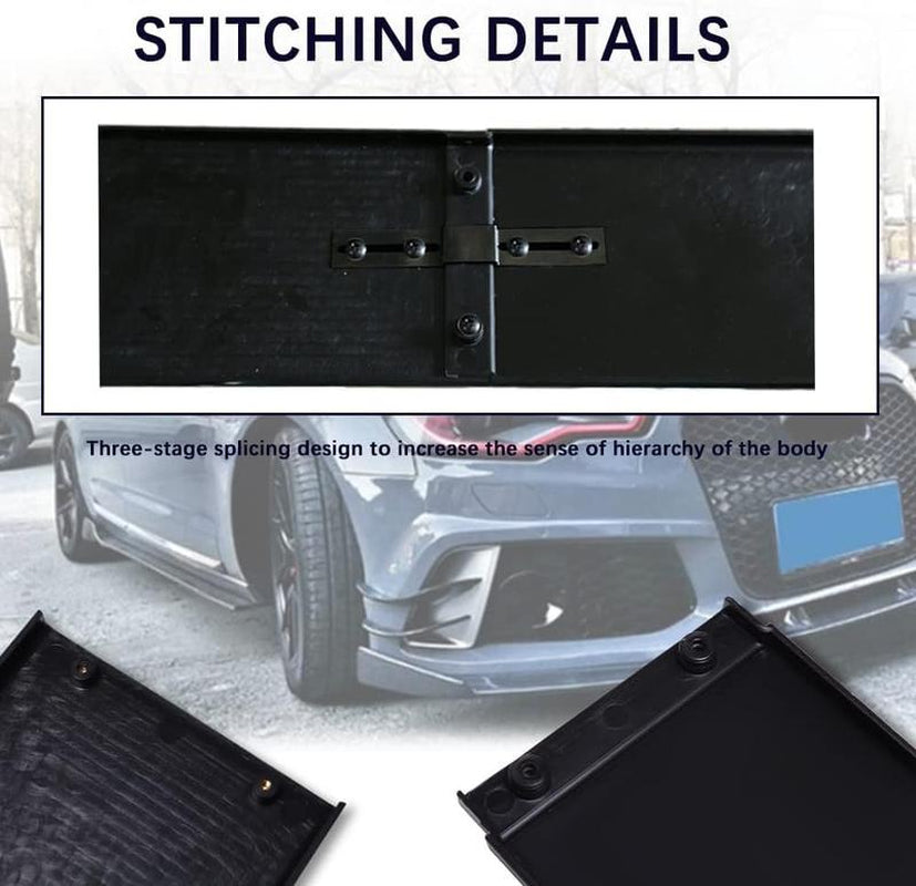 2-Piece Universal Car Side Skirts - 78.7"/86.6" Side Skirt Extension Splitter Lip, Compatible Rocker Panel Body Kit for Honda Civic, Toyota Corolla, Nissan Altima, and Volkswagen
