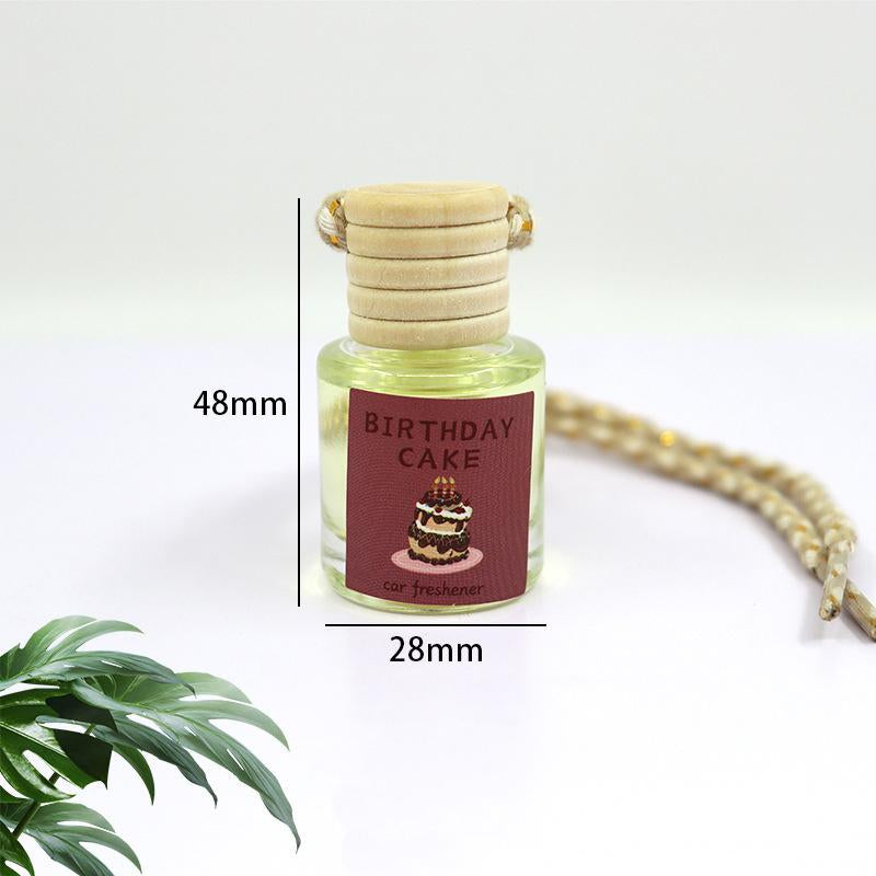 Car Air Freshener Hanging Diffuser - 8ml Natural Fruit Fragrance Oil for Automotive Use and Gifting