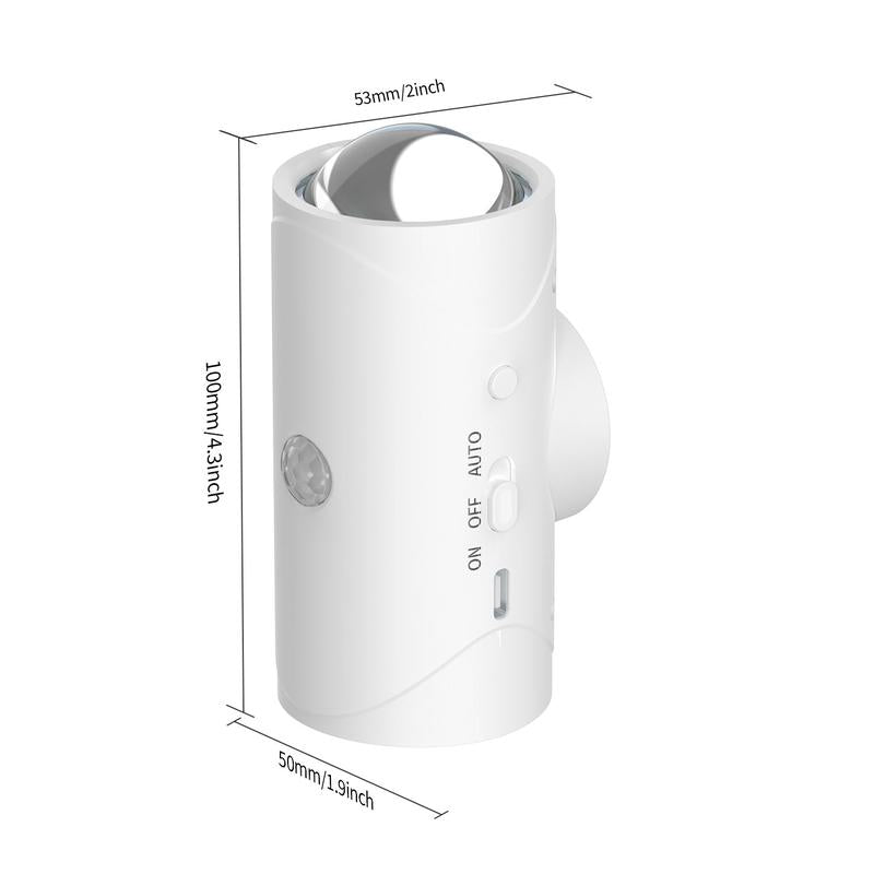 Smart LED Night Light with Motion Sensor and RGB Gradient Dimming, USB Rechargeable Ambient Wall Lamp for Indoor Use, Magnetic Design for Entryways, Bedrooms, and Desks, Ideal for Hallways and Stairs
