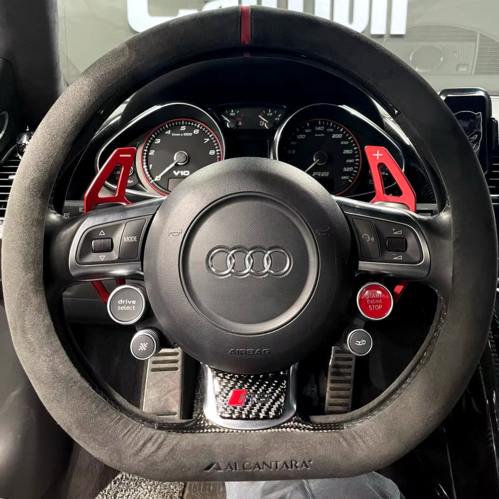 Audi Paddle Shifters for A4 B8, A3 8P, S3, A5, A6, S6 C6, Q5, A8, R8, TT, TTS MK2 8J, and Avant - DSG Styling Steering Wheel Extensions