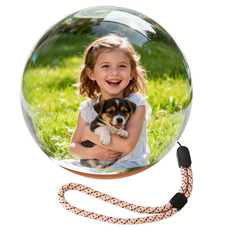 2.7-Inch Crystal Ball Digital Photo Album - Customizable Electronic Display for Cherished Memories with Loved Ones and Pets