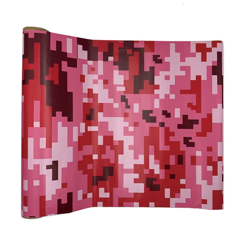 5 Sizes Digital Printed Camo Vinyl Film Wrapping Motorcycle Scooter Car Sticker Wrap Car Styling Foil Pixels Camouflage Film