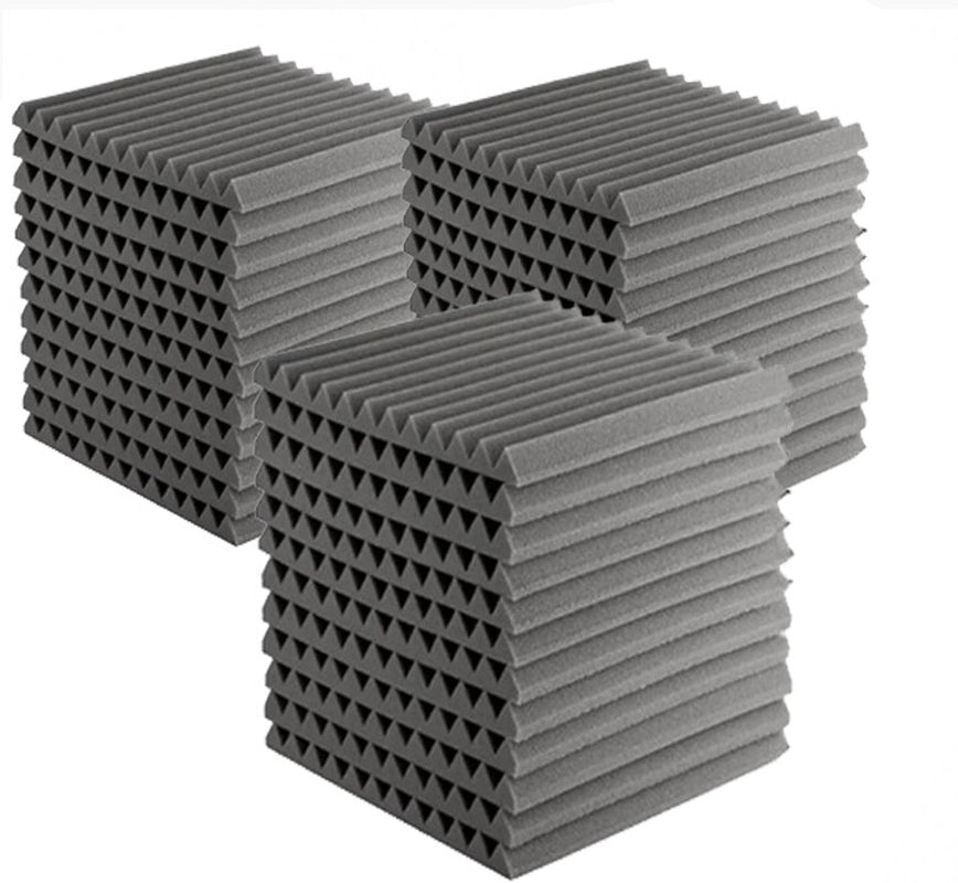 12-Inch Acoustic Foam Wedge Panels for Enhanced Soundproofing and Insulation