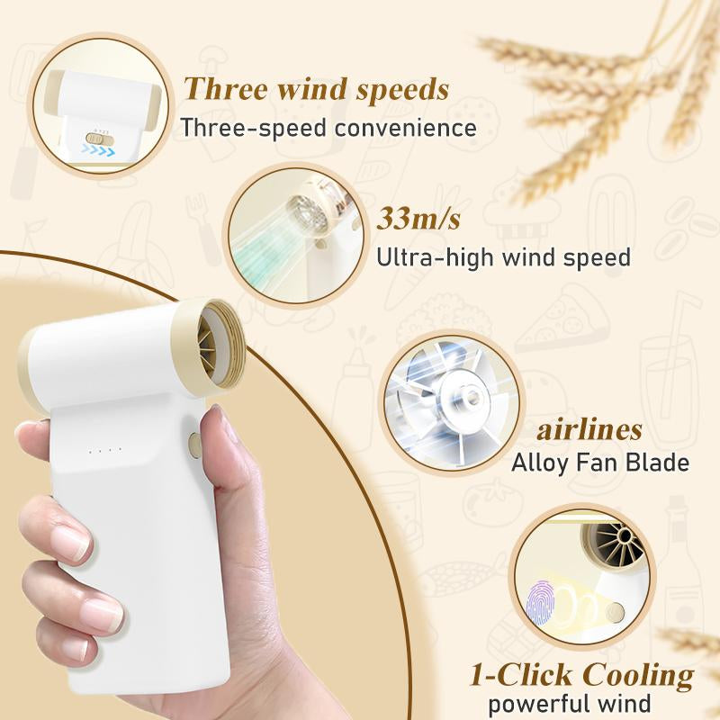 High-Speed Mini Jet Fan Blower with Brushless Motor for Efficient Cleaning and Outdoor Use
