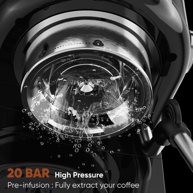 20-Bar Professional Espresso and Cappuccino Maker