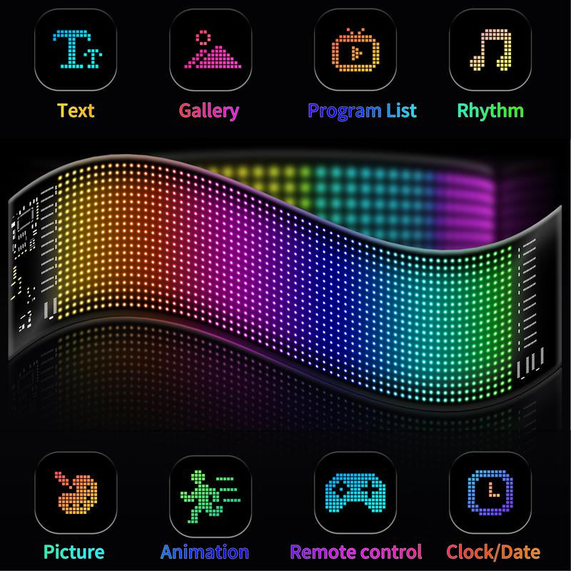 2024 Premium Programmable LED Vehicle Sign with Bluetooth App Control and Flexible Matrix Display