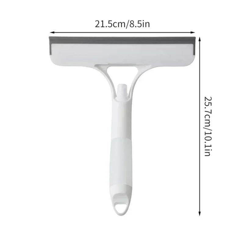 3-in-1 Streak-Free Glass Cleaner Squeegee with Integrated Sprayer - Ergonomic Window Cleaning Tool for Shower Glass