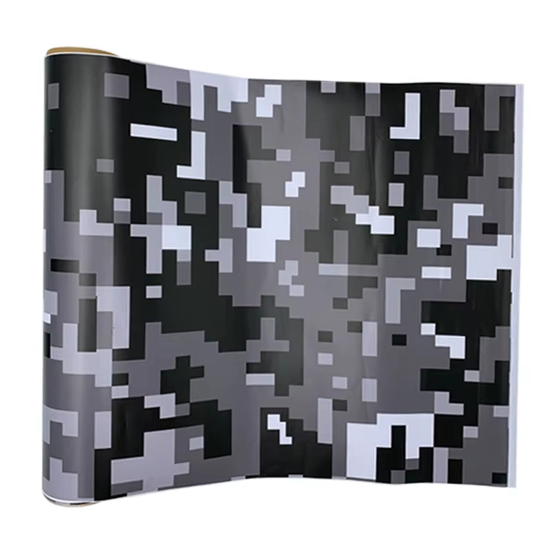 5 Sizes Digital Printed Camo Vinyl Film Wrapping Motorcycle Scooter Car Sticker Wrap Car Styling Foil Pixels Camouflage Film