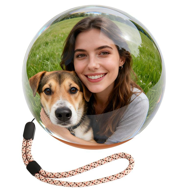 2.7-Inch Crystal Ball Digital Photo Album - Customizable Electronic Display for Cherished Memories with Loved Ones and Pets