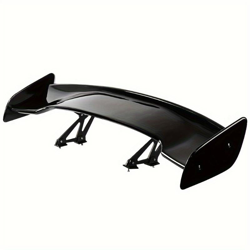46.4-Inch GT GTR Style Adjustable Rear Sport Spoiler - Universal Racing Wing for Sedans, Available in Glossy Black or Carbon Finish, Trunk Lip Air Deflector, Automotive Tuning Accessory, Perfect for Holiday Gifting