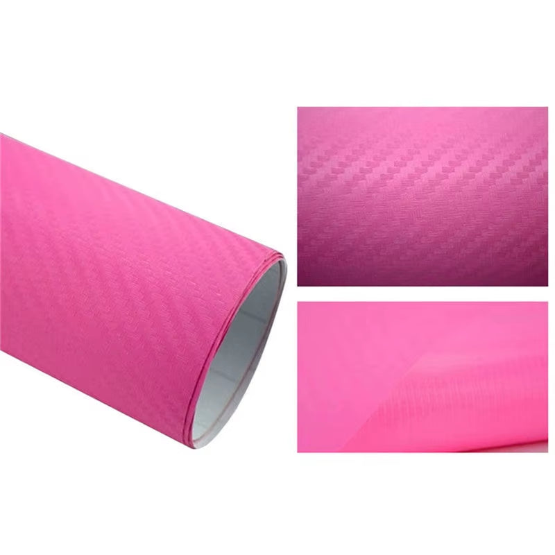 152/127 cm 3D Carbon Fiber Vinyl Wrap Film - Colorful Automotive Decals and Accessories
