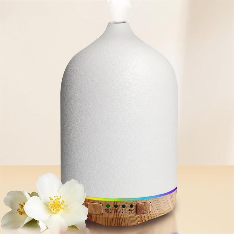 250ML Ultrasonic Ceramic Essential Oil Diffuser and Humidifier for Aromatherapy in Home and Office