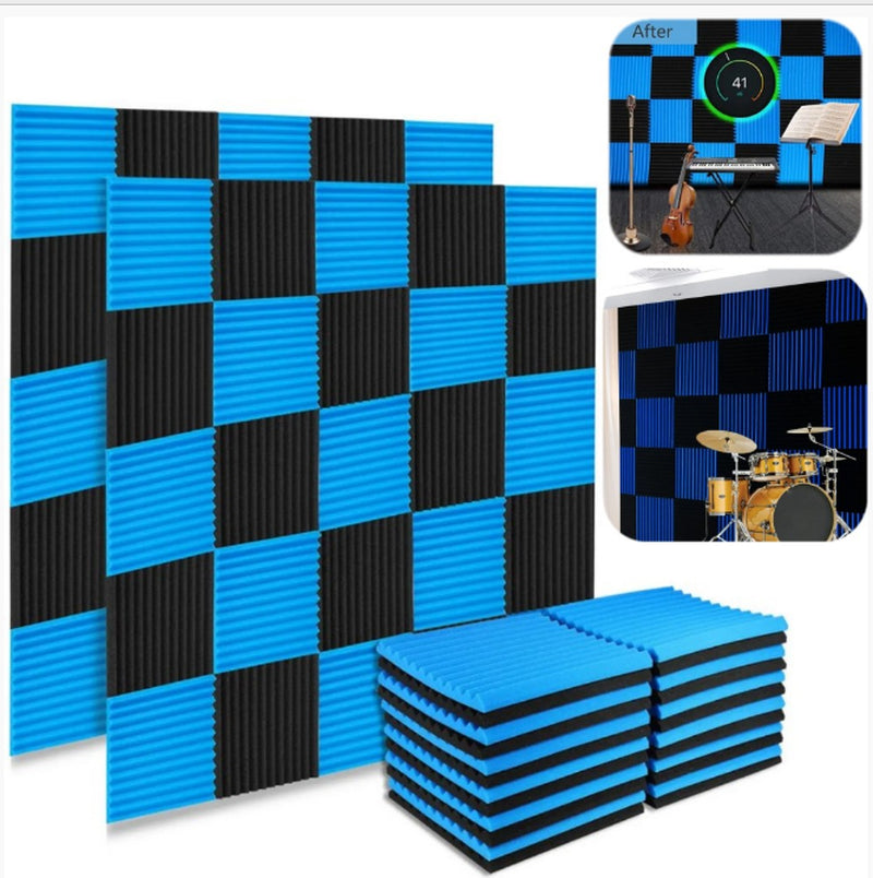 12-Inch Acoustic Foam Wedge Panels for Enhanced Soundproofing and Insulation