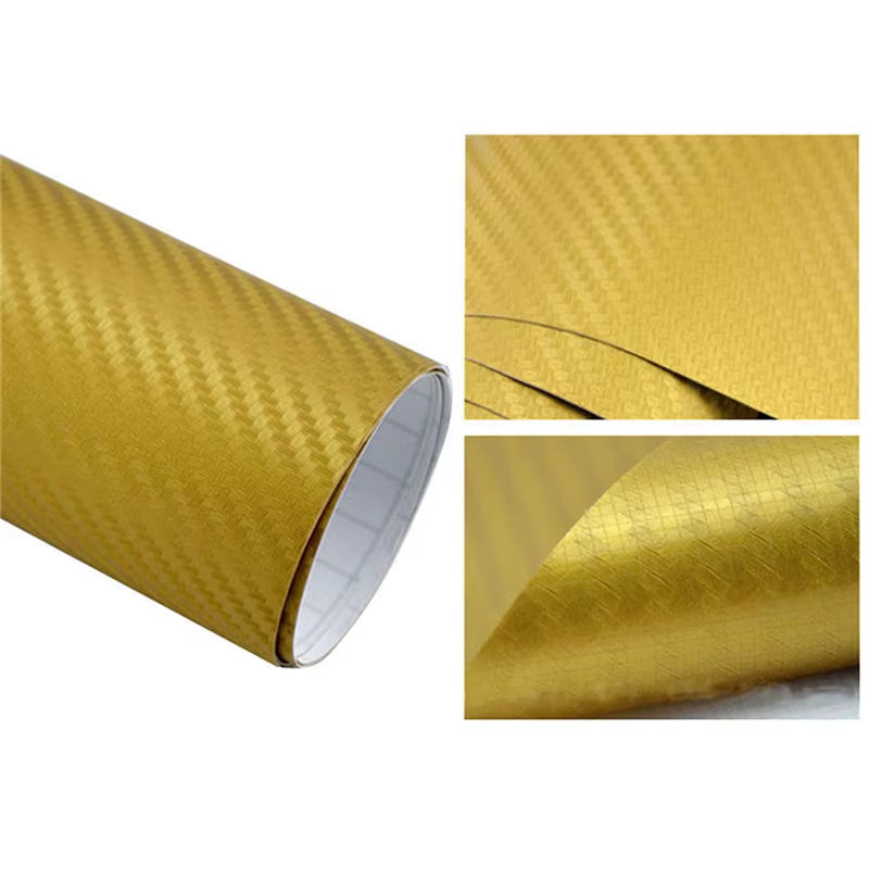 152/127 cm 3D Carbon Fiber Vinyl Wrap Film - Colorful Automotive Decals and Accessories