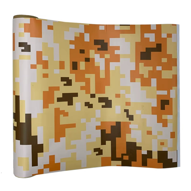5 Sizes Digital Printed Camo Vinyl Film Wrapping Motorcycle Scooter Car Sticker Wrap Car Styling Foil Pixels Camouflage Film