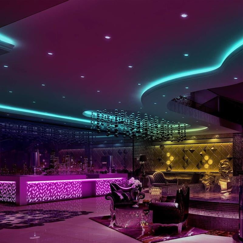 32.8 Feet LED Strip Light Kit with Remote Control and Power Supply - Color Changing, Featuring Two 16.4 Feet Rolls
