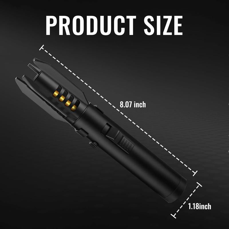 1800° High-Temperature Butane Gas Blowtorch Spray Gun - Windproof Jet Lighter for Kitchen and Outdoor Use, Ideal for Gifting
