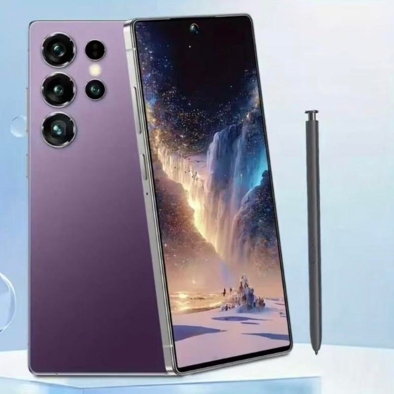 2025 Android 14 Smartphone - 6.8-Inch Display with Complete Protection Package Including Casing, Screen Protector, Stylus, Earphones, and Type-C Charging Cable - Perfect Gift for Holidays and Birthdays