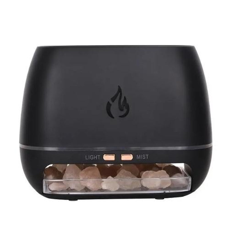 Aromatherapy Diffuser with Simulated Flame Design and Seven Color Options, USB-Powered Essential Oil Humidifier for Home Use