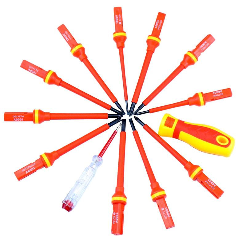 Insulated Screwdriver Tool Kit - Versatile Professional Hand Tool Set for Home and Office Applications