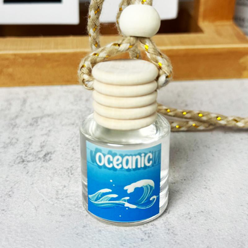 Car Air Freshener Hanging Diffuser - 8ml Natural Fruit Fragrance Oil for Automotive Use and Gifting