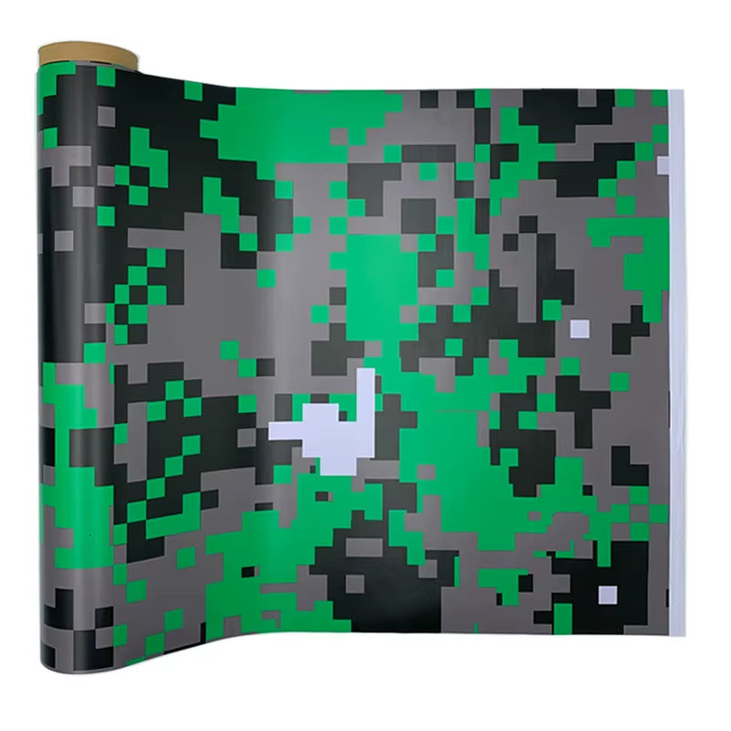 5 Sizes Digital Printed Camo Vinyl Film Wrapping Motorcycle Scooter Car Sticker Wrap Car Styling Foil Pixels Camouflage Film