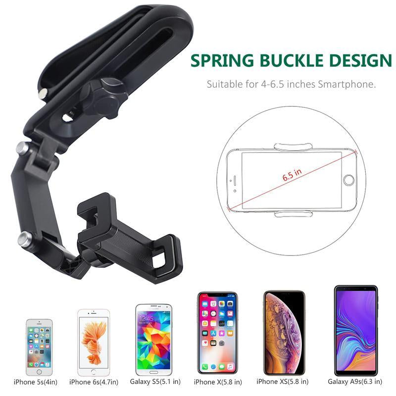 2025 Premium 1080° Multi-Function Sun Visor Universal 360° Rotating Phone Holder - Versatile Car Mount with Adjustable Rotatable and Retractable Features