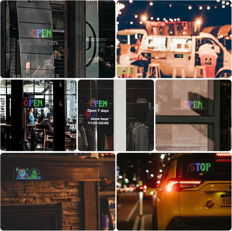 2024 Premium Programmable LED Vehicle Sign with Bluetooth App Control and Flexible Matrix Display