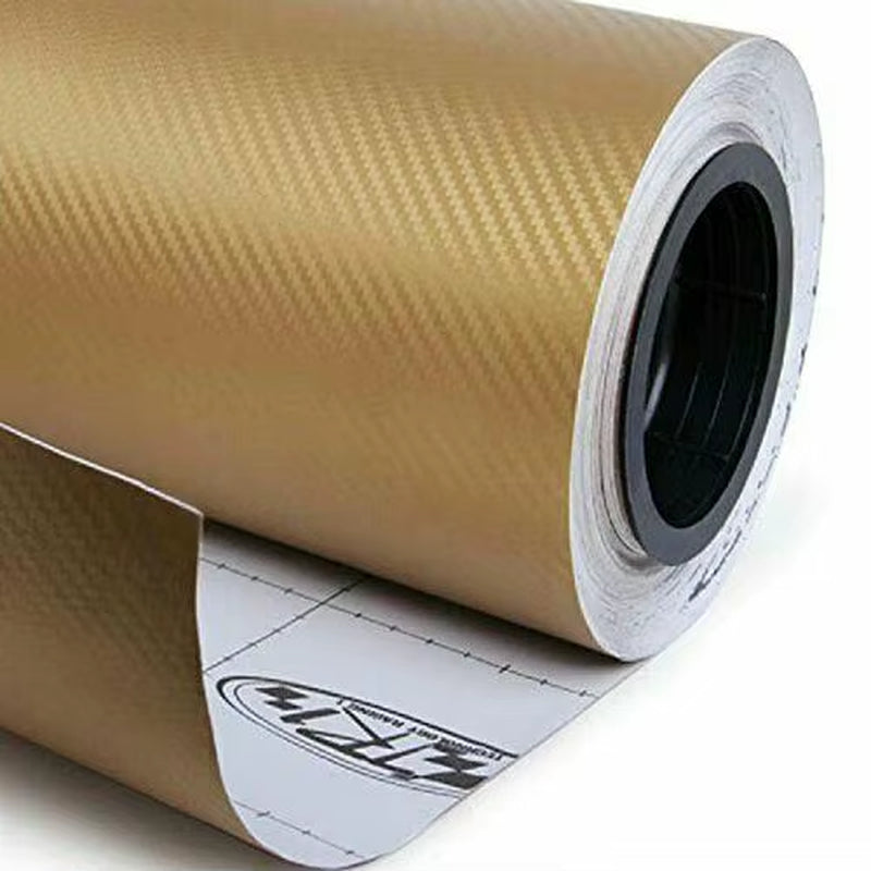 30Cmx127Cm 3D Carbon Fiber Car Stickers Roll Film Wrap Car Motorcycle DIY Styling Vinyl Black Colorful Decal