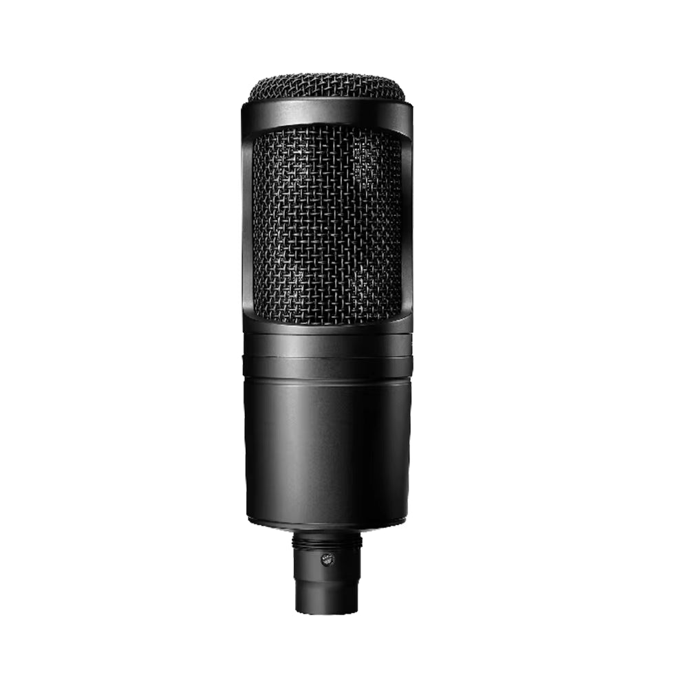 AT2020 Professional Cardioid Condenser Microphone - Large Diaphragm for Home Studios and Podcasting with Exceptional Sound Quality