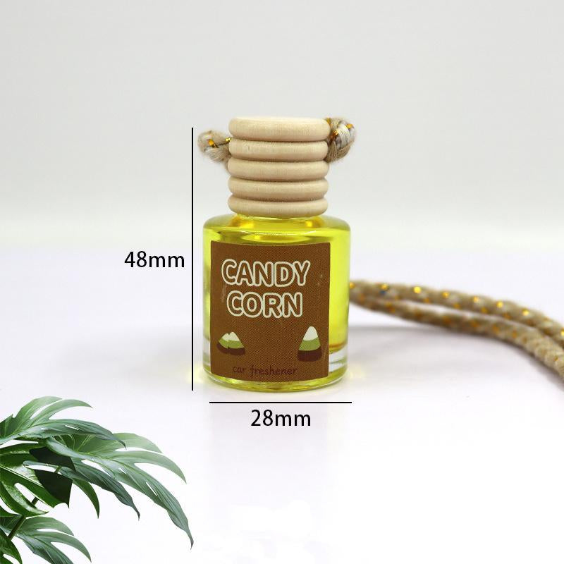 Car Air Freshener Hanging Diffuser - 8ml Natural Fruit Fragrance Oil for Automotive Use and Gifting