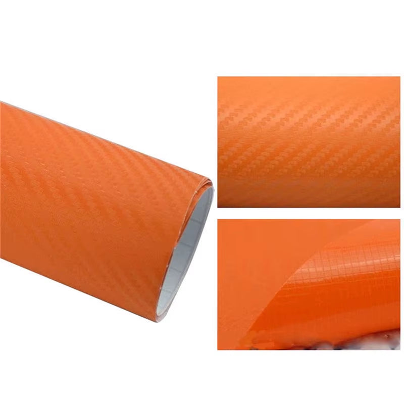 152/127 cm 3D Carbon Fiber Vinyl Wrap Film - Colorful Automotive Decals and Accessories