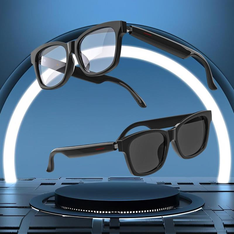 Bluetooth-Enabled Smart Glasses with Wireless Headphones and Accessories, Stylish Eyewear with Integrated Camera for Men and Women, Essential Electronics for Summer Activities, Perfect Gift for Him