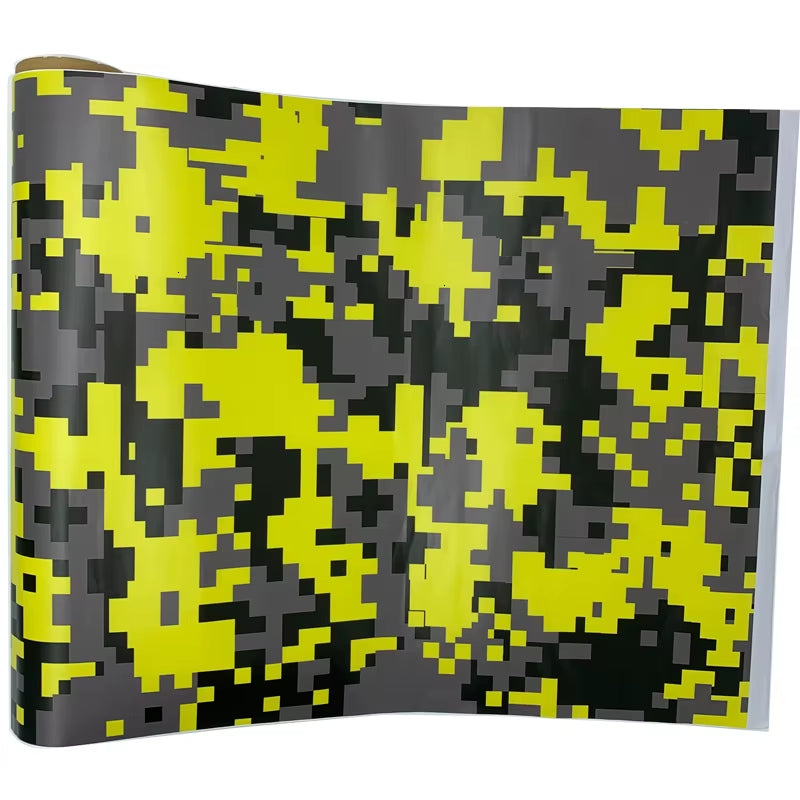 5 Sizes Digital Printed Camo Vinyl Film Wrapping Motorcycle Scooter Car Sticker Wrap Car Styling Foil Pixels Camouflage Film