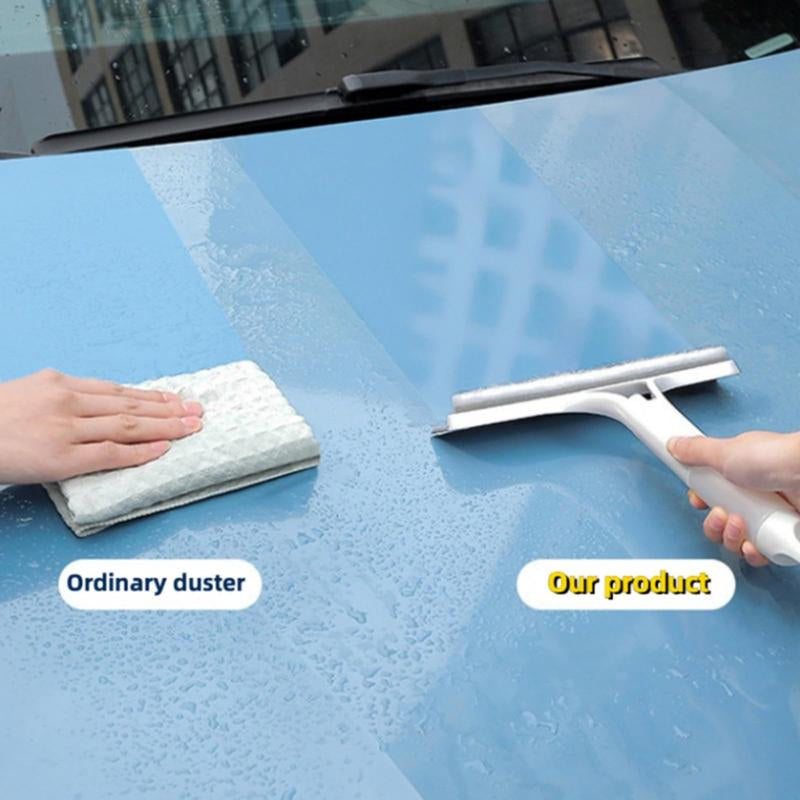 3-in-1 Streak-Free Glass Cleaner Squeegee with Integrated Sprayer - Ergonomic Window Cleaning Tool for Shower Glass