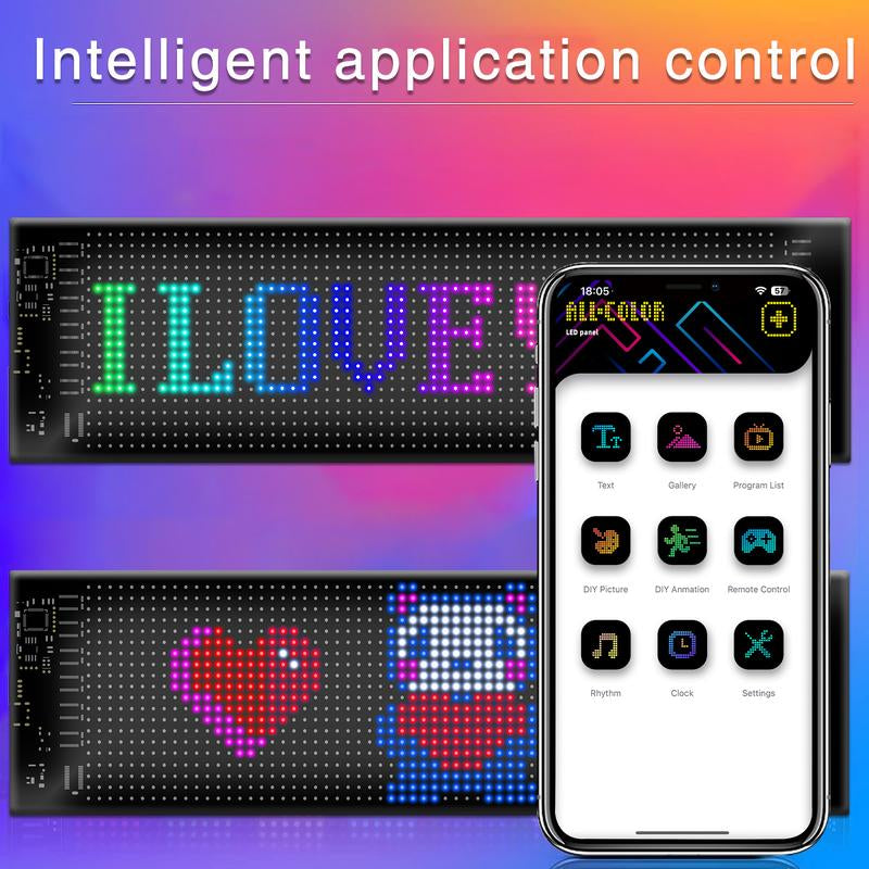 2024 Premium Programmable LED Vehicle Sign with Bluetooth App Control and Flexible Matrix Display