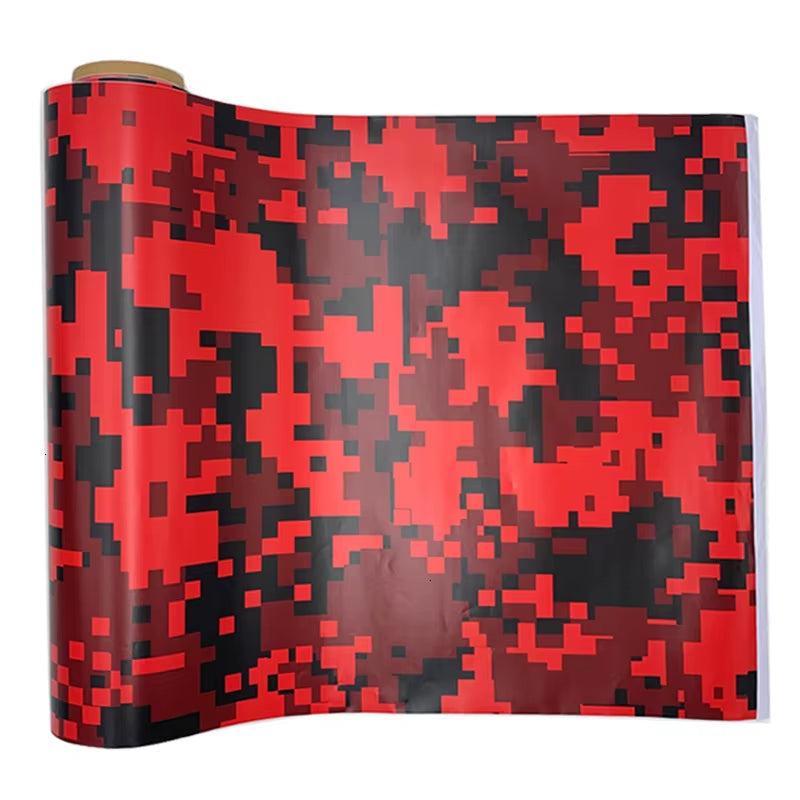 5 Sizes Digital Printed Camo Vinyl Film Wrapping Motorcycle Scooter Car Sticker Wrap Car Styling Foil Pixels Camouflage Film