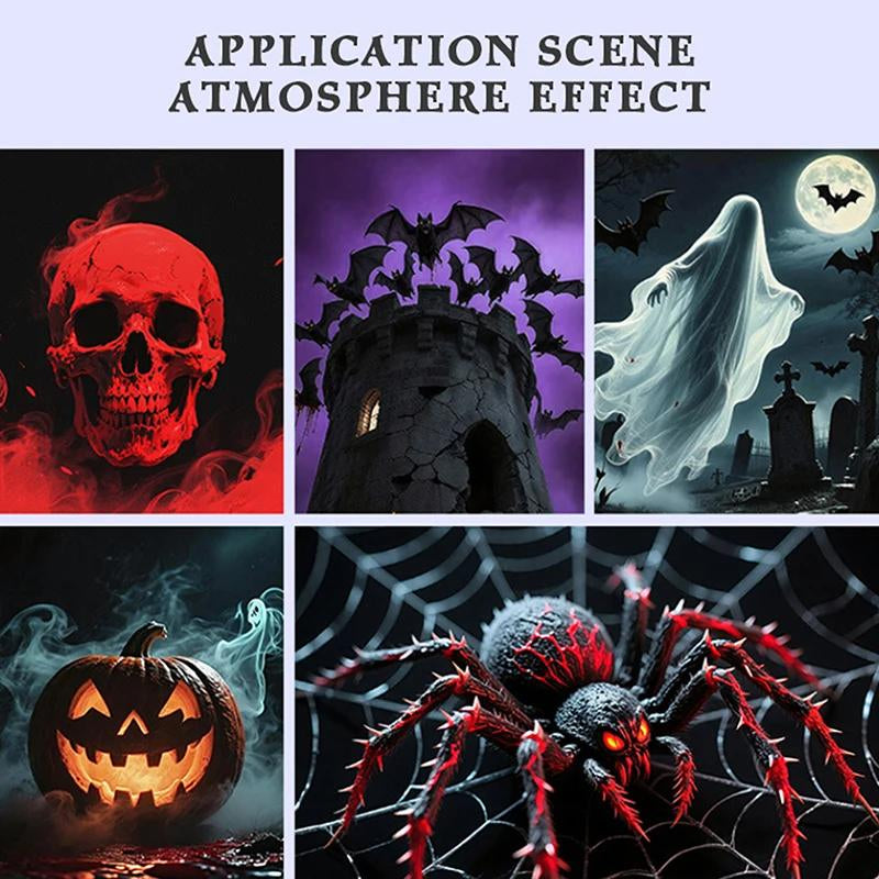 Joytutus L-705 USB-Powered LED Halloween Grim Reaper and Ghost Projector Lamp - Sound Activated Atmosphere Light for Room and Car Decor