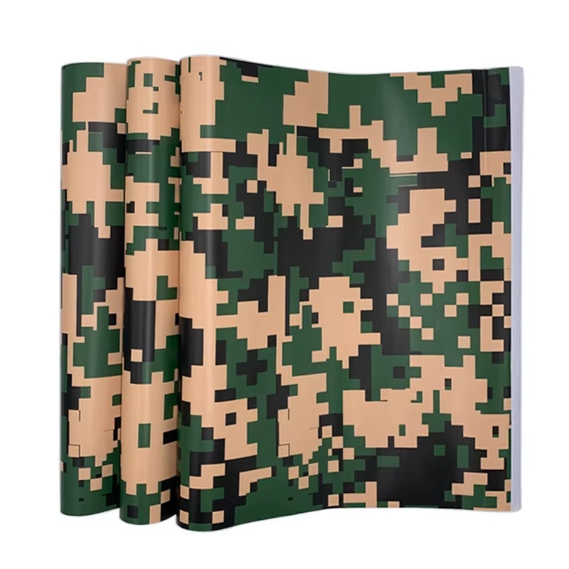 5 Sizes Digital Printed Camo Vinyl Film Wrapping Motorcycle Scooter Car Sticker Wrap Car Styling Foil Pixels Camouflage Film