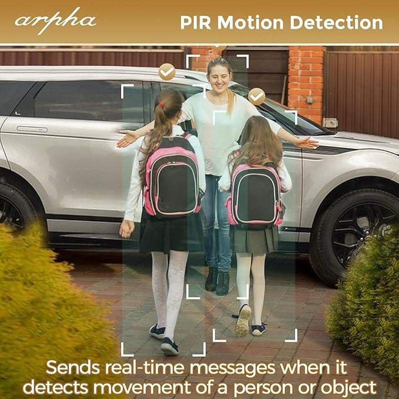 Arpha AL501 Wi-Fi Smart Door Lock with 5-in-1 Fingerprint Entry, Two-Way Audio, Dual Motion Sensors, App Remote Control, Keypad Access, and IP65 Waterproof Rating