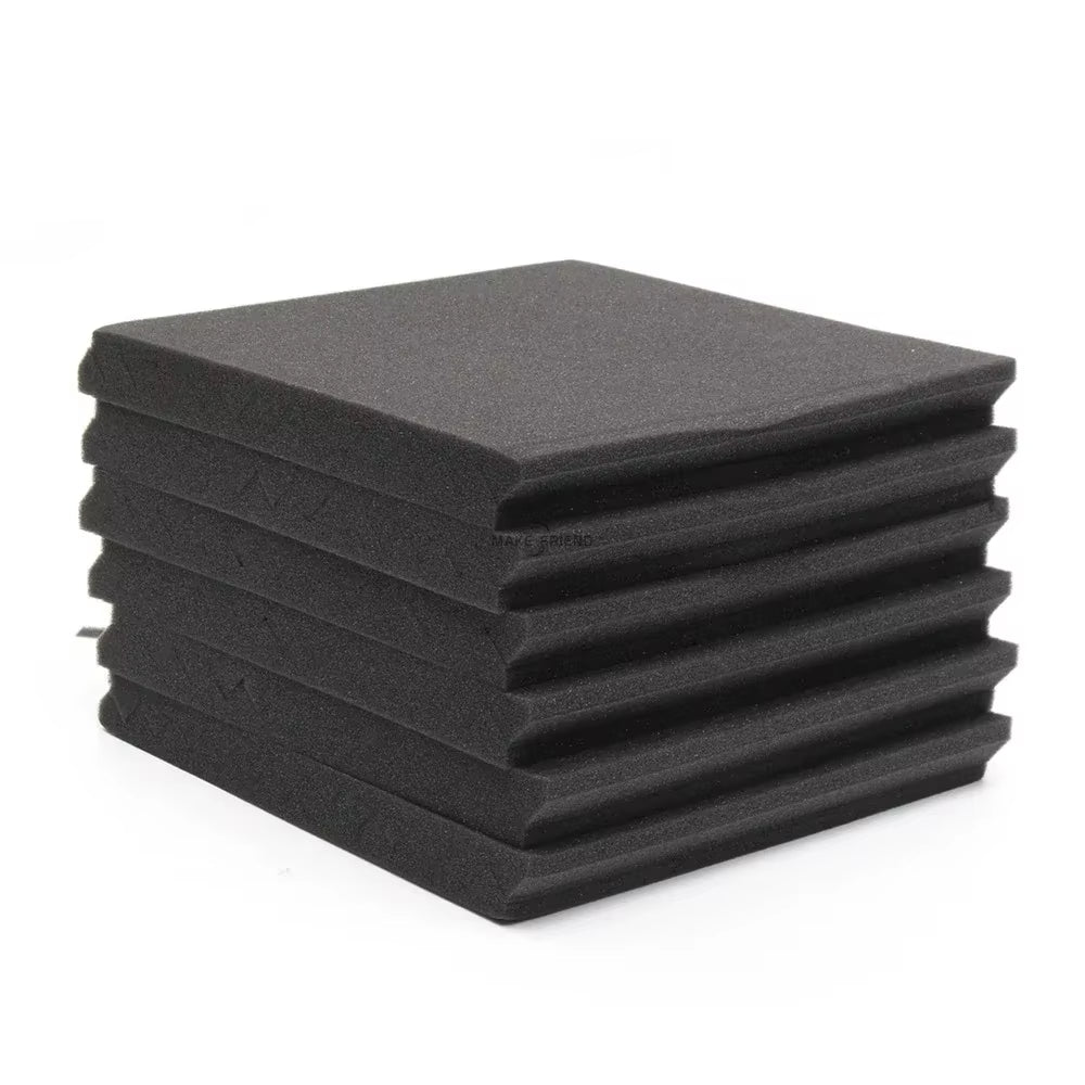 24-Pack 30x30x2.5 cm Studio Acoustic Foam Panels for Wall Insulation and Sound Absorption