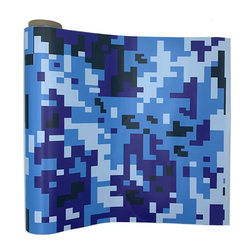 5 Sizes Digital Printed Camo Vinyl Film Wrapping Motorcycle Scooter Car Sticker Wrap Car Styling Foil Pixels Camouflage Film