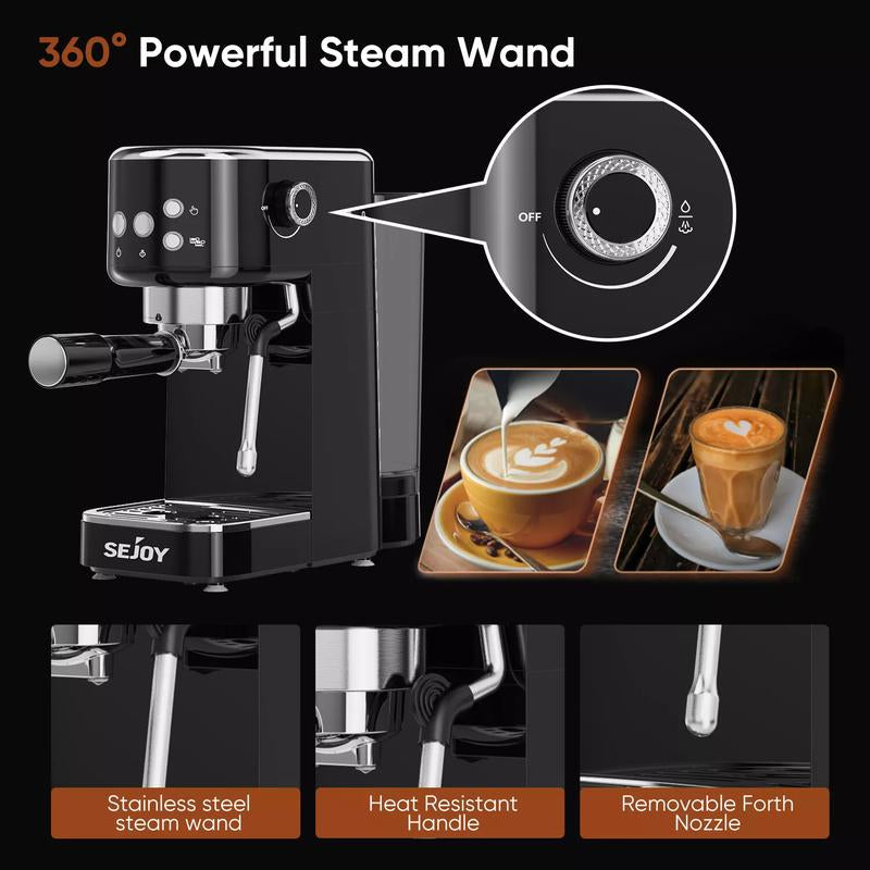 20-Bar Professional Espresso and Cappuccino Maker