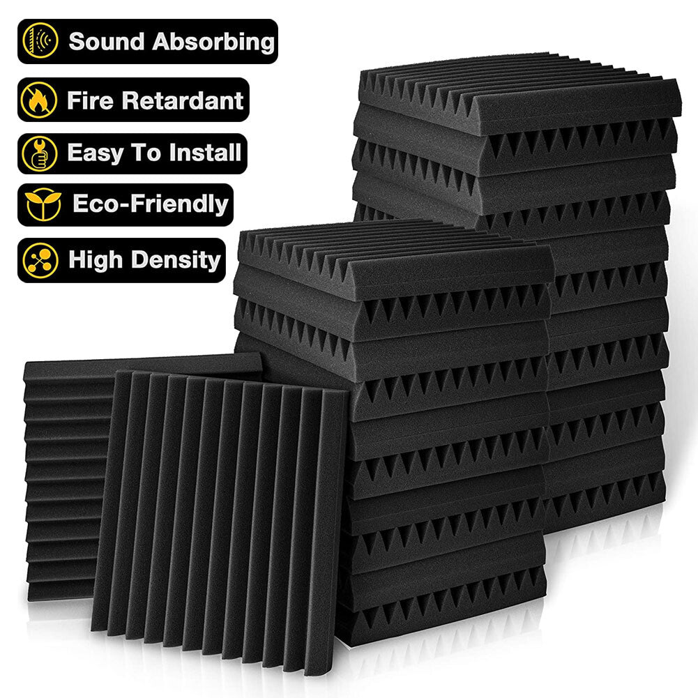 12-Inch Acoustic Foam Wedge Panels for Enhanced Soundproofing and Insulation