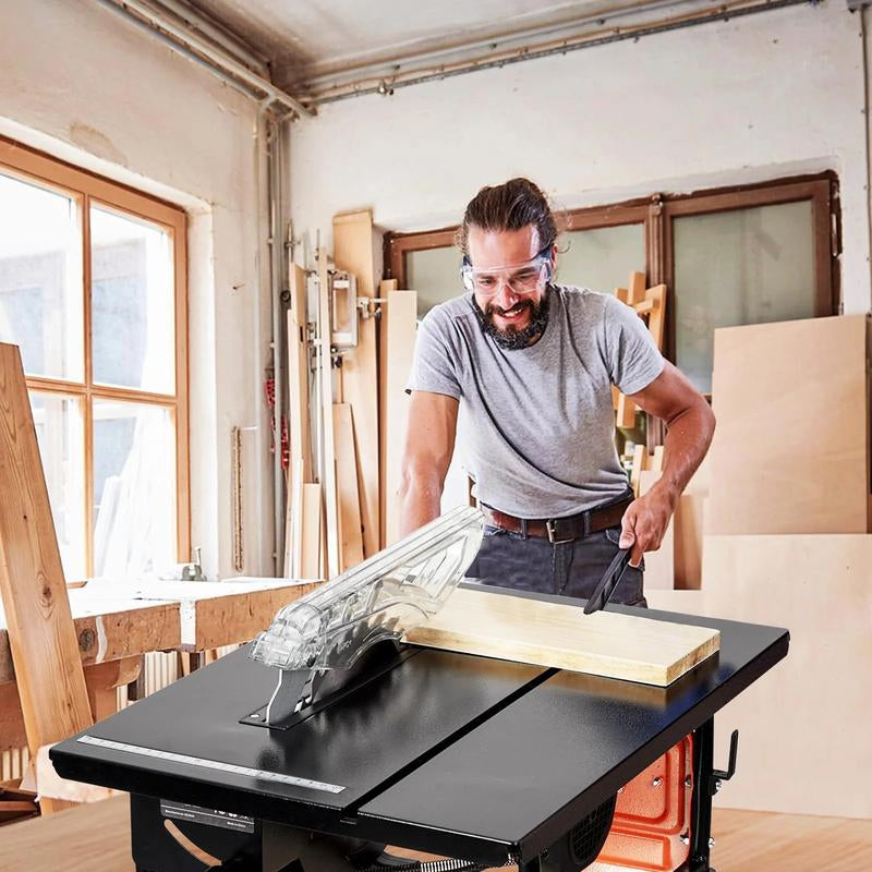 Garvee Portable 8-Inch Table Saw with 3576 RPM Cutting Speed, 24T Blade, and Efficient Dust Collection for Versatile Woodworking and Home Improvement Projects