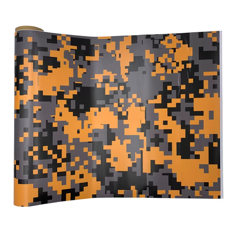 5 Sizes Digital Printed Camo Vinyl Film Wrapping Motorcycle Scooter Car Sticker Wrap Car Styling Foil Pixels Camouflage Film
