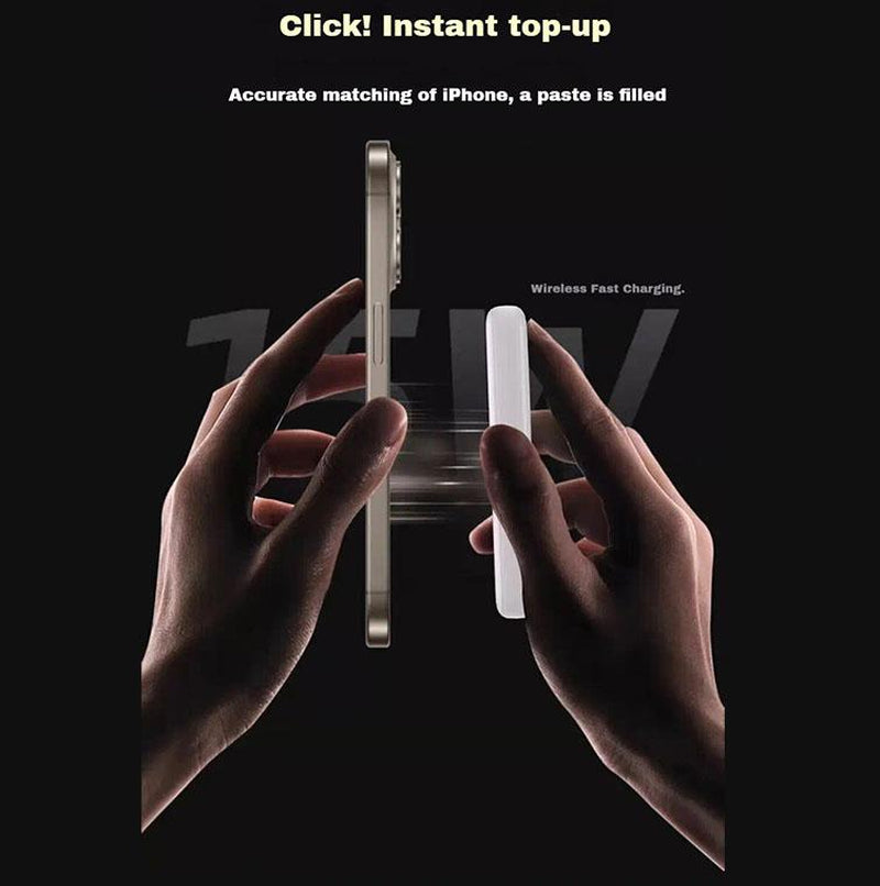 10,000mAh Magnetic Power Bank - Wireless Portable Charger with Fast Charging for MagSafe Compatible with iPhone 16/15/14/13/12/Plus/Pro Max - Compact Design